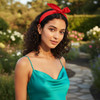 HYFEEL Wire Headbands for Women Knotted Bows Cute Fashion Plain Twisted Satin Ribbon Girls Hair Scarf Accessories Solid