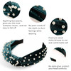LOVNFC Womens Headbands 6Pcs Knotted Head Bands No Slip Fashion for Girls Wide Top Knot Turban Velvet Hair Hoops
