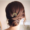 FRDTLUTHW Large French Hair Pins Metal UShaped Hair Stickspack of 2 GoldSilver