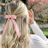 10PCS Bow Hair Tie Velvet Hair Ribbon Elastics Hair Scrunchies Long Ponytail Holder Hair Bow Bands Rope Accessories for