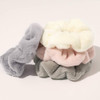 7 Pcs Big Hair Drying Scrunchies Thick Fuzzy Scrunchy Frizz Free Scrunchies Hair Light Bobbles Ropes Traceless Faux Fur