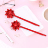 6Pack Christmas Bow Hair Clip Hairpin Headdress Hair Bows Alligator Clips For Woman red green silver