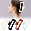 4 Pack Extra Large Hair Claw for Women 5 Strong Hold Bright Clamps for Thick and Long Hair 90s Nonslip Square Jaw Clips