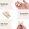 Small Tiny Claw Hair Clips for Women Girls for ThinMedium Thick Hair 15 Inch Mini Hair Jaw Clips Matte Rectangle Nonslip