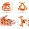 Hair Claw ClipsFascigirl 10PCS Jaw Clips Vintage Non Slip Simple Irregular Hair Clamps Fashion Claw Clips Hair Accessori