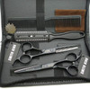 55 Inches Hair Scissors with Thinning Comb Hair Cutting Shears Thinning Shears set for Professional and Personal Black