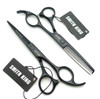 55 Inches Hair Scissors with Thinning Comb Hair Cutting Shears Thinning Shears set for Professional and Personal Black