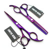 55 Inches Hair Scissors with Thinning Comb Hair Cutting Shears Thinning Shears Set for Professional and Personal Violet