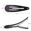 Anezus 80 Pcs Hair Clips Hair Barrettes 2 Inch Snap NonSlip Metal Hair Clips