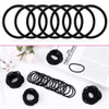 Anezus 200 Pcs Black Elastics Hair Ties Small Bulk Hair Ties Hair Bands 4mm