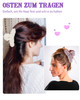 Olldag 4 PACK Large Hair Claw Clips Faux Fur Plush Hair Catch Barrette Jaw Clamp Hair Claw Combination for Women Half Bu
