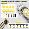HIENA PRO Hair Clippers for Men TBlade Trimmer Set Men Professional Cordless Rechargeable Barber Hair Clippers Set with