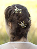 FXmimior Bridal Headpiece Vintage Crystal Leaf Hair Pins Bobby Pins Wedding Party Hair Accessoriespack of 3 silver