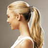 4 PACK Rhinestone Hair Claw Clips for High Ponytail Nonslip Shark Rhinestone Hair Clips Small Metal Shark Hairpins Hair