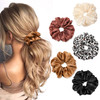 Scrunchies Hair Ties Elastics Bands Ponytail Holder Pack of Neutral Scrubchy Hair Accessories Women Girls Big 4 Color Mi