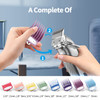YHAYHO 8 Color Professional Hair TrimmerClipper Guard Combs Guide Combs with Metal Clip Color Coded Cutting GuidesCombs