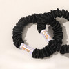 Hair Ties Silk Satin Scrunchies Small Mini Thin Elestics Ponytail Holder Hair Bands Skinny Scrunchy For Thick Curl Hair