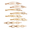Messen Hair Pins Set Geometric Hair Clips Metal Hairpin Minimalist Hair Styling Jewelry Hair Clamps Accessories Barrette