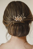 SWEETV Gold Bridal Hair CombHandmade Wedding Hair Clip Wedding Hair Accessories for Women