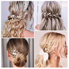SWEETV 18Pcs Pearl Wedding Hair Pins Bridal Hair Pins Set Wedding Hair Accessories for Brides