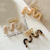 Metal Hair Claw Clips 35 Inch Hair Clips Sinide Large Cellulose Acetate Cutout Tortoise Shell Barrettes Clips for Long T