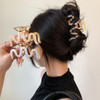 Metal Hair Claw Clips 35 Inch Hair Clips Sinide Large Cellulose Acetate Cutout Tortoise Shell Barrettes Clips for Long T