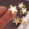 YienDoo Star Hair Clips Spiral Barrette Gold Star Hair Pins Head Clip 5 Packs Make Up Headpieces Bridal Barrette Wedding