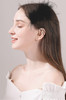 4 Pcs Ostrich Feather Hair Clips Retro Hairgrip Vintage Elegant Luxury Headpiece Bride Party Festival Wedding Jewelry Ac