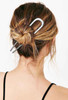 4 Pcs 55Inch French Hair Pins Large Ushaped Chignon 2 Prong Bun Hair Sticks Vintage Metal Forks Stick Accessories for Lo