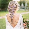 6 Pcs Bridal Flower Wedding Hair Pins Crystal Pearl Hair Pins Clips Headpiece Gold Wedding Hair Accessories Jewelry with