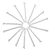 Dofash 5cm Waves Silver Long Bobby Pins for Thick Hair Pins for Women Bulk Hair Pins Mini Bobby Pins Large Package Gray