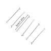Dofash 5CM2IN Waves Long Bobby Pins Silver Hair Pins for Women Mini Bobby Pins for Thick Hair Accessories for Women Whit
