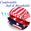 Budsmile 4PCS American Flag Headbands for Women Girls Independence Day 4th of July Red White Blue Patriotic USA Bow Knot