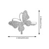 8 PACK Butterfly Hair Clips Rhinestone Glitter Butterfly Metal Alligator Hair Barrette Elegant Duckbill Hair Pins Butter