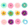 50 Pcs Elastic Hair Ties for Girls Cute Flower Toddler Hair Ties Multicolor Candy Baby Girls Scrunchies Soft Seamless Po