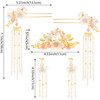 5 Pcs Flower Chinese Tassel Hair Stick Crystal Pearl Hanfu Hair Pins Classical Floral Bride Wedding Accessories for Wome
