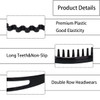 BOYIVI 10 PCS Non Slip Fashion Effortless Plastic Headbands with Teeth Skinny Hair Bands Combs for Women Men Teen Boys G