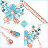 OIIKI Butterfly Flowers Hair Sticks Pins for Buns 3pcs Chinese Flower Hair Chopsticks for Women Girls Long Thick Hair Vi