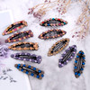 OIIKI Rhinestone Snap Hair Clips for Women 10pcs Sparkly Glitter Crystal Hair Clips Barrettes Bling Diamond Fancy Hair S