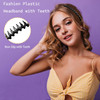 BOYIVI 6PCS Plastic Teeth Headbands Non Slip Fashion Effortless Comb Skinny Hair Bands for Women Men Teen GirlsBlack