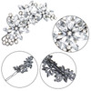 4 PACK Rhinestone Bridal Hair Clip Crystal Flower Wedding Barrette Elegant Bridal Hairpins Hair Accessories for Women Gi