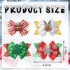 ALIBBON 8 Pcs Christmas Hair Bows for Girls Glittering Christmas Tree Snowflake Hair Clips for Woman Reindeer Hairpins f