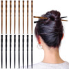 16 PCS Retro Wooden Hair Sticks Bamboo Shape Hair Chopsticks Vintage Elegant Hair Chopsticks Bamboo Shape Hair Pins for