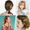 18PCS No Bend Hair Clips Checkerboard No Crease Curl Pins Acrylic Resin Flat Styling Colorful Bang Seamless Duckbill Bar