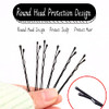 400 Pcs Hair Pins Kit Including 100 Pcs Bobby Pins 100 Pcs U Hair Pins 200 Black Rubber Hair Bands Hair Pin for Girls an