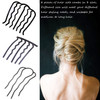 8 Pieces Hair Side Combs Metal Hair Fork Clip Hair Pins for Buns Hair Updo UShape Hair Sticks for Women Hair Styling Too
