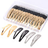 60 Pcs Snap Hair Clips with Storage Box 2 Inch No Slip Metal Hair Clips Barrettes for Styling Hair Pins Accessories for