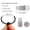 FRDTLUTHW 177Inch Small Hair Claw Clips for High Ponytail Rhinestone Shark Hair Clips for Women Thick Long HairPack of 3