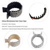 FRDTLUTHW 177Inch Small Hair Claw Clips for High Ponytail Rhinestone Shark Hair Clips for Women Thick Long HairPack of 3