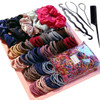 YANRONG 1159PCS Hair Accessories for Woman Set Seamless Ponytail Holders Variety Hair Scrunchies Hair Bands Scrunchy Hai